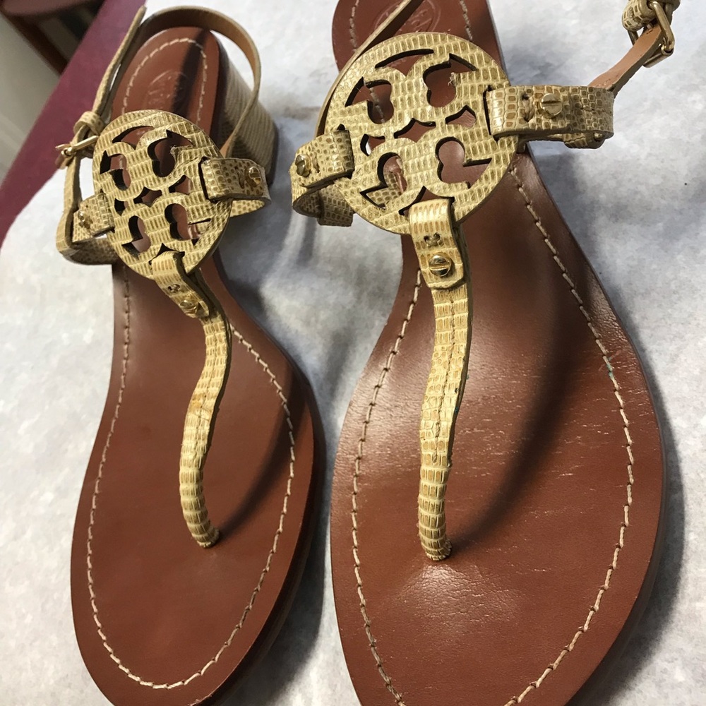 Tan Tory Burch Sandals